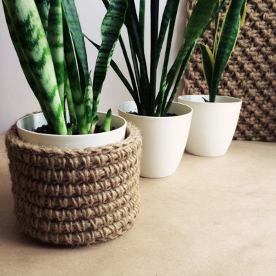 Корзинка из джута Корзинка из джута