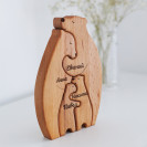 Пазл Семья медведей из дерева